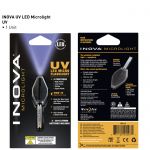 Mini latarka UV LED Microlight - czarna Inova